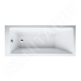 Laufen Pro - Baignoire 1600x700 mm, avec massage par air, hydromassage et capteur, blanc H2339510006451