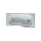 Jika Tigo - Baignoire asymétrique 1600x800x430 mm, droite, blanc H2222100000001