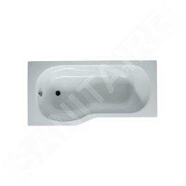 Jika Tigo - Baignoire asymétrique 1600x800x430 mm, gauche, blanc H2212100000001
