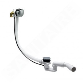 Laufen Accessoires - Bonde et trop-plein pour baignoire, avec remplissage Exafill, chrome H2944580000001