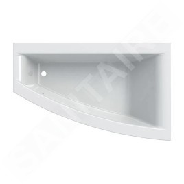 Geberit Selnova Square - Baignoire asymétrique 1600x1000x470 mm, droite, blanc 554.290.01.1