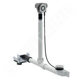 Geberit Accessoires - Garniture de vidage et de trop-plein pour baignoire, pour le raccordement mural, chrome 154.246.00.6