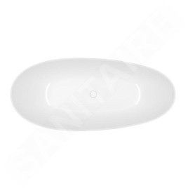 Villeroy & Boch Antao - Baignoire en îlot, 170x75 cm, SilentFlow, blanc alpin UBQ170TAO7TV-01