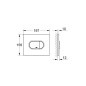 Grohe Arena Cosmo - Plaque de déclenchement, blanc alpin 38858SH0