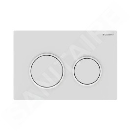 Geberit Omega20 - Plaque de déclenchement, blanc mat 115.085.01.1