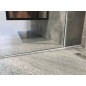 Sapho Canniveaux de vidage - Barre de drainage pour gouttière, longueur 1500 mm, gauche, acier inoxydable brossé SPD1510-L