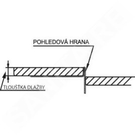 Sapho Canniveaux de vidage - Barre de drainage pour gouttière, longueur 1500 mm, gauche, acier inoxydable brossé SPD1510-L
