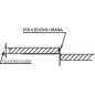 Sapho Canniveaux de vidage - Barre de drainage pour gouttière, longueur 1500 mm, gauche, acier inoxydable brossé SPD1510-L