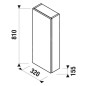 Jika Mio - Armoire latérale 810x320x155 mm, 2 portes G/D, blanc H43J7141305001