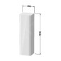Duravit Happy D.2 Plus - Armoire haute 1336x400x360 mm, charnières à droite, blanc brillant HP1261R2222