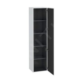 Duravit L-Cube - Armoire haute 1760x400x363 mm, charnières à droite, blanc mat LC1180R1818