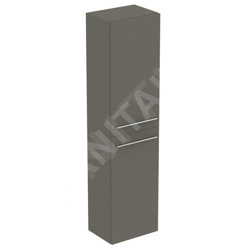 Ideal Standard i.Life A - Armoire haute 400x300x1600 mm, 2 portes G / D, quartz gris mat T5260NG