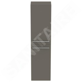Ideal Standard i.Life A - Armoire haute 400x300x1600 mm, 2 portes G / D, quartz gris mat T5260NG