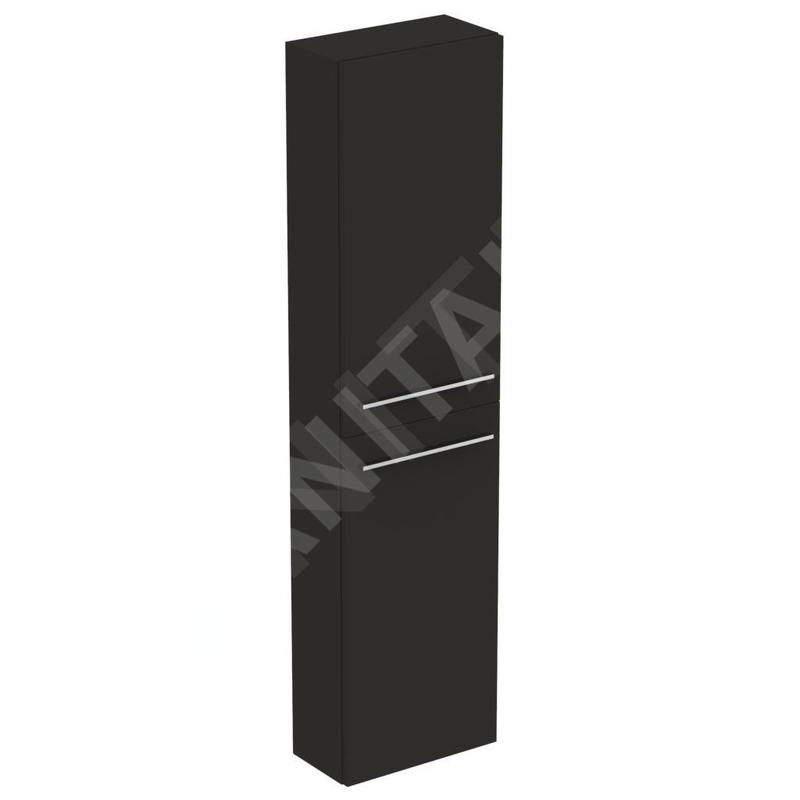 Ideal Standard i.Life S - Armoire haute 400x210x1600 mm, 2 portes G / D, gris mat carbon T5288NV