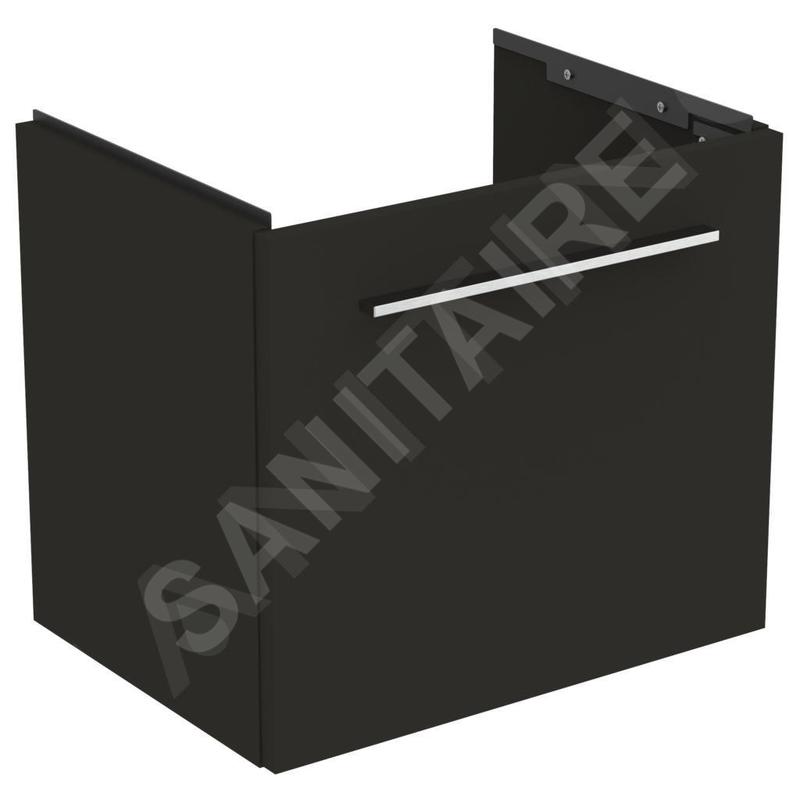 Ideal Standard i.Life S - Meuble sous lavabo, 500x375x440 mm, gris mat carbon T5290NV