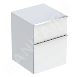 Geberit iCon - Armoire latérale, 450x600x476 mm, 2 tiroirs, blanc brillant 502.315.01.2