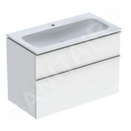 Geberit iCon - Meuble avec lavabo, 900x630x480 mm, blanc brillant 502.337.01.2