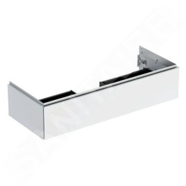 Geberit ONE - Meuble sous lavabo 1184x266x470 mm, 1 tiroir, blanc brillant 505.075.00.1
