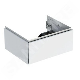 Geberit ONE - Meuble sous lavabo 592x266x470 mm, 1 tiroir, blanc brillant 505.071.00.1