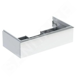 Geberit iCon - Meuble sous lavabo 888x247x476 mm, 1 tiroir, blanc brillant 502.312.01.2