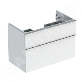 Geberit iCon - Meuble sous lavabo 888x615x476 mm, 2 tiroirs, blanc brillant 502.305.01.2
