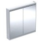 Geberit ONE - Armoire miroir avec éclairage LED, 900x900x150 mm, 2 portes, blanc 505.813.00.2