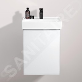 Villeroy & Boch Collaro - Armoire de toilette haute, 410x546x344 mm, 1 porte, charnières à droite, Glossy White C00501DH