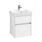 Villeroy & Boch Collaro - Meuble-vasque, 460x546x374 mm, 2 tiroirs, Glossy White C00600DH