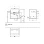 Villeroy & Boch Collaro - Meuble-vasque, 554x546x444 mm, 2 tiroirs, Glossy White C00800DH