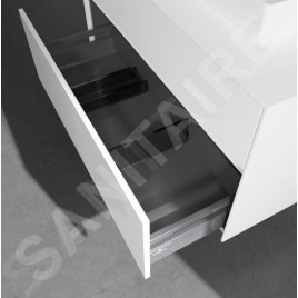 Villeroy & Boch Collaro - Meuble pour lavabo, 1000x548x500 mm, 2 tiroirs, Glossy White C01500DH