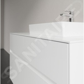 Villeroy & Boch Collaro - Meuble pour lavabo, 1000x548x500 mm, 2 tiroirs, Glossy White C01500DH