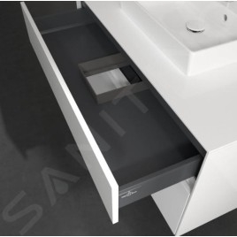 Villeroy & Boch Collaro - Meuble pour lavabo, 1000x548x500 mm, 2 tiroirs, Glossy White C01600DH