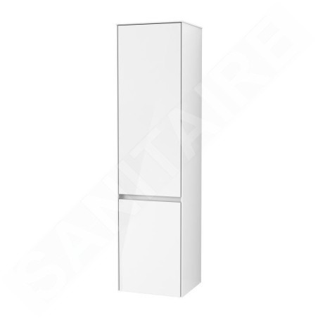 Villeroy & Boch Collaro - Armoire haute, 404x1538x349 mm, 2 portes, charnières à gauche, Glossy White C03300DH