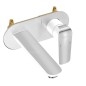 Novaservis Nobless Tina - Mitigeur de lavabo encastrable, blanc/chrome 38200,1