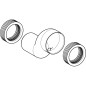 Geberit Accessoires - Kit de manchon de raccordement pour WC suspendu, excentré de 3 cm 131.085.11.1