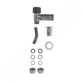 Duravit Accessoires - Kit d'installation pour réservoir de chasse, chrome 0075081000