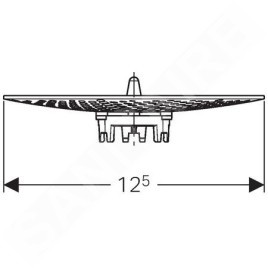 Geberit Accessoires - Filtre d’urinoir pour adaptateur de siphon, diamètre : 103-125 mm 116.067.00.1