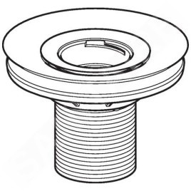 Geberit Accessoires - Adaptateur de siphon pour urinoirs sans eau, diamètre de 103 mm 116.060.00.1