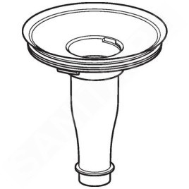 Geberit Accessoires - Adaptateur pour siphon hybride pour urinoirs Preda et Selva 116.058.00.1