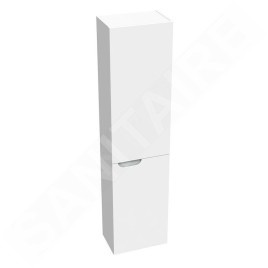 Ravak Classic II - Armoire haute, 1600x400x260 mm, 2 portes, charnières à droite, blanc brillant / gris X000001475