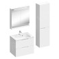 Ravak Classic II - Armoire haute, 1600x400x260 mm, 2 portes, charnières à droite, blanc brillant / gris X000001475