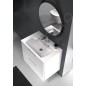 Ravak Classic II - Meuble lavabo 694x446x584 mm, 2 tiroirs, blanc/gris brillant X000001479