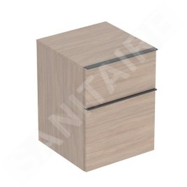 Geberit iCon - Armoire latérale 45x60x48 cm, 2 tiroirs, chêne 502.315.JH.1