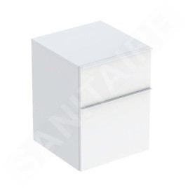 Geberit iCon - Armoire latérale 45x60x48 cm, 2 tiroirs, blanc brillant 502.315.01.1