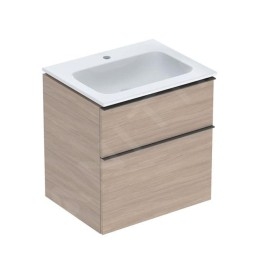 Geberit iCon - Armoire avec lavabo, 60x48x63 cm, 2 tiroirs, chêne 502.335.JH.1