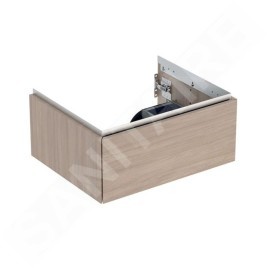 Geberit ONE - Meuble lavabo 59x27x47 cm, 1 tiroir, chêne 505.071.00.5