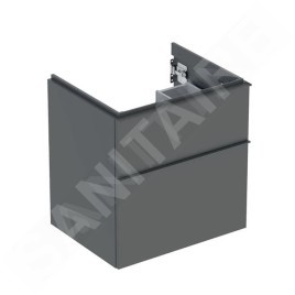Geberit iCon - Meuble lavabo, 59x62x48 mm, 2 tiroirs, lave 502.303.JK.1