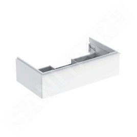 Geberit iCon - Meuble lavabo, 89x25x48 cm, 1 tiroir, blanc brillant 502.312.01.1