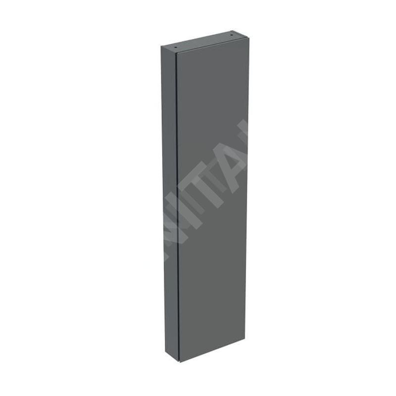 Geberit iCon - Armoire haute 180x45x15 cm, 1 porte, charnières G/D, miroir intérieur, lave 502.317.JK.1
