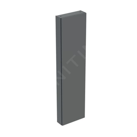 Geberit iCon - Armoire haute 180x45x15 cm, 1 porte, charnières G/D, miroir intérieur, lave 502.317.JK.1